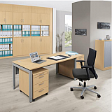 Schreibtisch 4-Fu feste Hhe