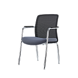 Schulungsstuhl Beni schwarz-grau