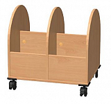 B�cherwagen, 2-reihig H-Line