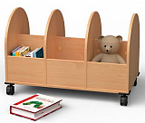 B�cherwagen, 3-reihig H-Line