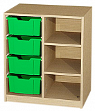 Materialcontainer als Unterschrank H-Line