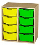 Materialcontainer als Aufsatzschrank H-Line