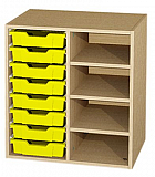 Materialcontainer als Aufsatzschrank H-Line