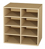 Materialcontainer als Aufsatzschrank H-Line