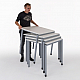 fester / fahrbarer Stapeltisch SP-Line