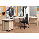 Schreibtischset- Winkelkombination inkl. Rollcontainer