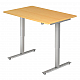 Schreibtisch- hhenverstellbar Rechteckform