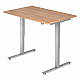 Schreibtisch- hhenverstellbar Rechteckform