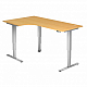 Schreibtisch- hhenverstellbar Eckform