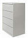 Hngeregistraturschrank Stahl in verschiedenen Ausfhrungen / lichtgrau