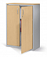 Flgeltrenschrank - Korpus Stahl / Tren Holz