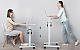 fahrbarer Sitz- Stehtisch h�henverstellbar 72-112 cm