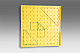 Geometriebrett gro doppelseitig gelb