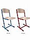 Sch�lerstuhl h�henverstellbar mit HPL Beschichtung
