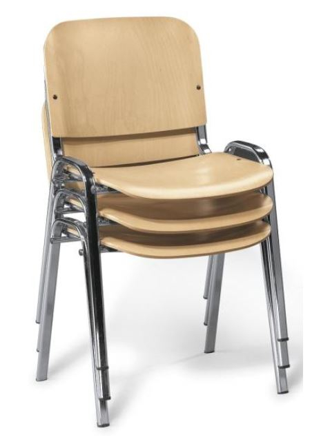 Besucherstuhl Echtholz