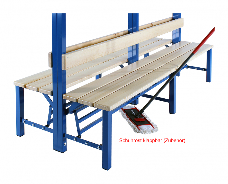 Garderoben mit doppelseitiger Sitzbank W-Line