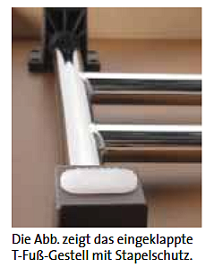 Klapptisch mit Chromgestell CO-Line