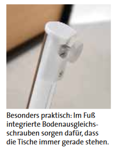 Klapptisch mit Chromgestell CO-Line