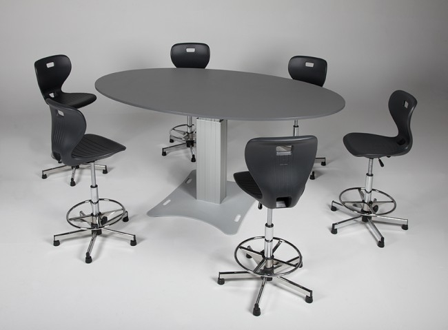 Besprechungstisch oval/ hhenverstellbar CO-Line
