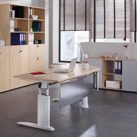 Schreibtisch- hhenverstellbar Rechteckform HB-Line