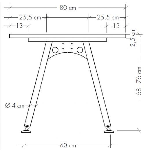Schreibtisch Freiform HB-Line