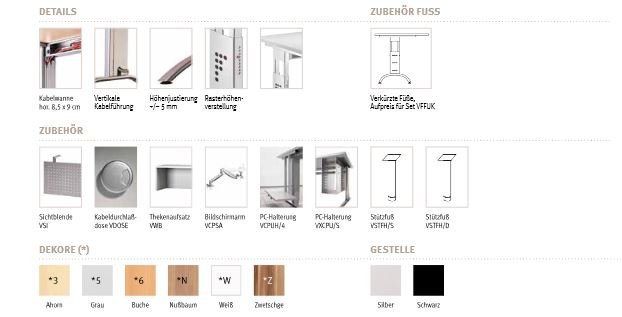 Schreibtisch Freiform HB-Line