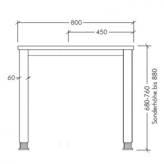 Schreibtisch Freiform HB-Line