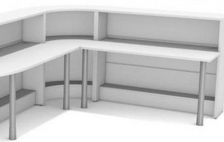 Empfangstheke, 4-teiliges Komplettset