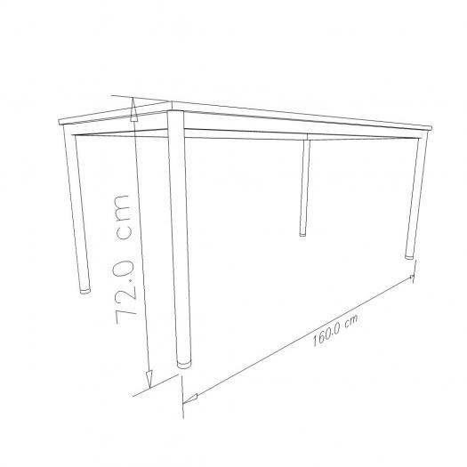 Konferenztisch Trapezform - Set HB-Line