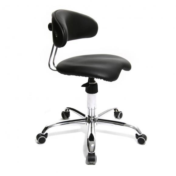 Drehstuhl, Fukreuz verchromt