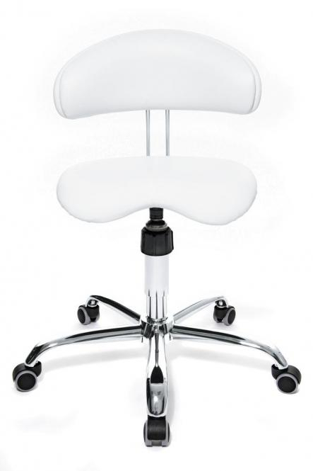 Drehstuhl, Fukreuz verchromt