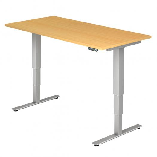 Schreibtisch- hhenverstellbar Rechteckform