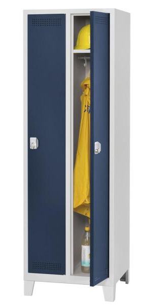 Garderoben- Stahlspind mit Fen