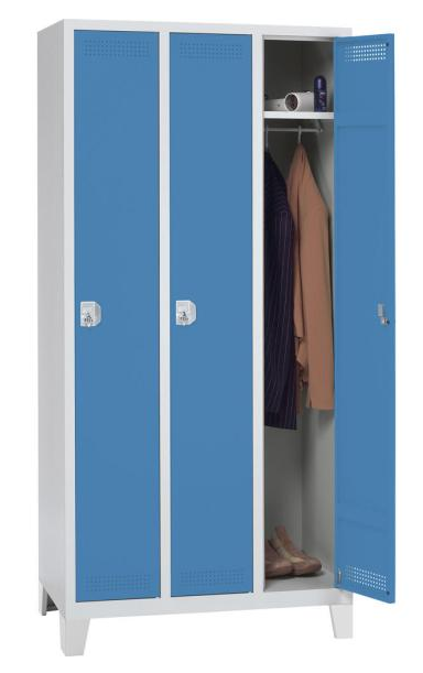 Garderoben- Stahlspind mit Fen