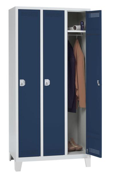 Garderoben- Stahlspind mit Fen