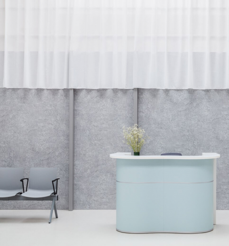 Empfangstheke- wellenfrmig