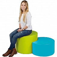 Sitzhocker - halbrund einzeln