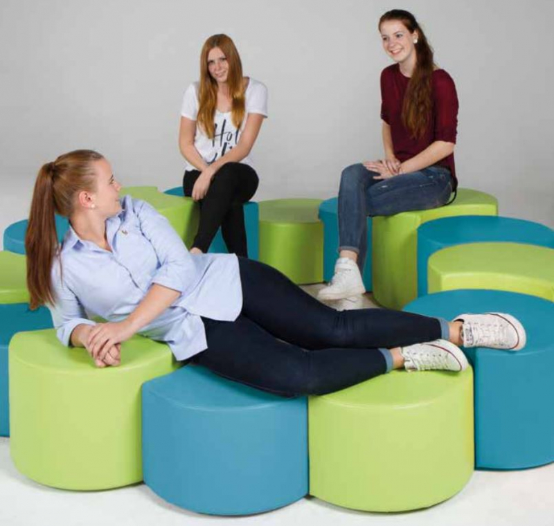 Sitzhocker - halbrund einzeln