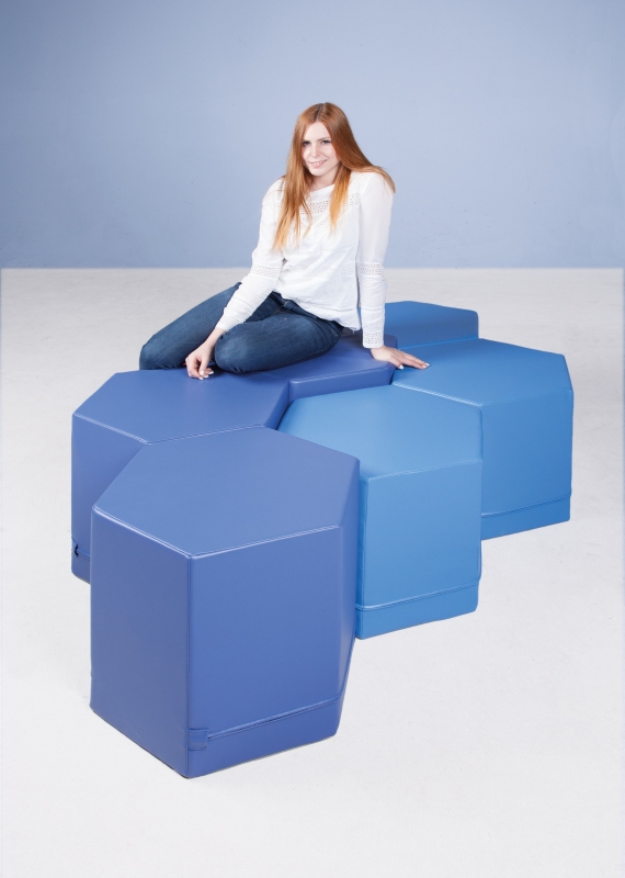 Sitzhocker - Sechseck