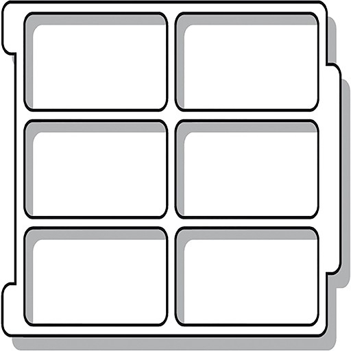 Sortiereinsatz fr ErgoTray Box/ 8 Fcher CO-Line