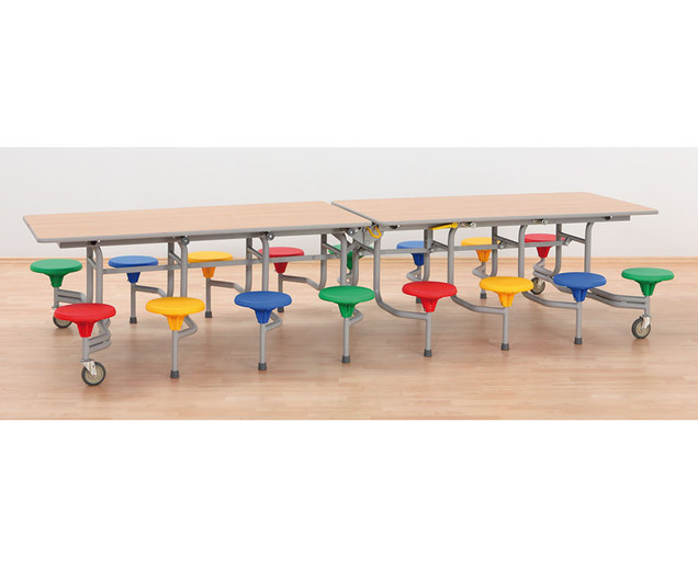 Mobiler Klapptisch Rechteck/ 16-Sitzer