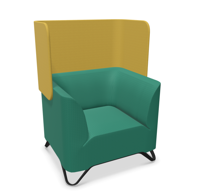 Sessel mit Armlehnen/ Sofaserie Jonathan - B1 schwer entflammbar