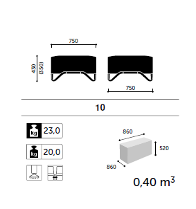 1-er Sitzbank/ Sofaserie Jonathan - B1 schwer entflammbar