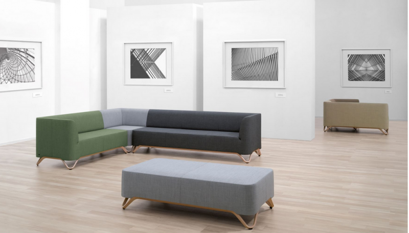 2-er Sitzbank/ Sofaserie Jonathan - B1 schwer entflammbar