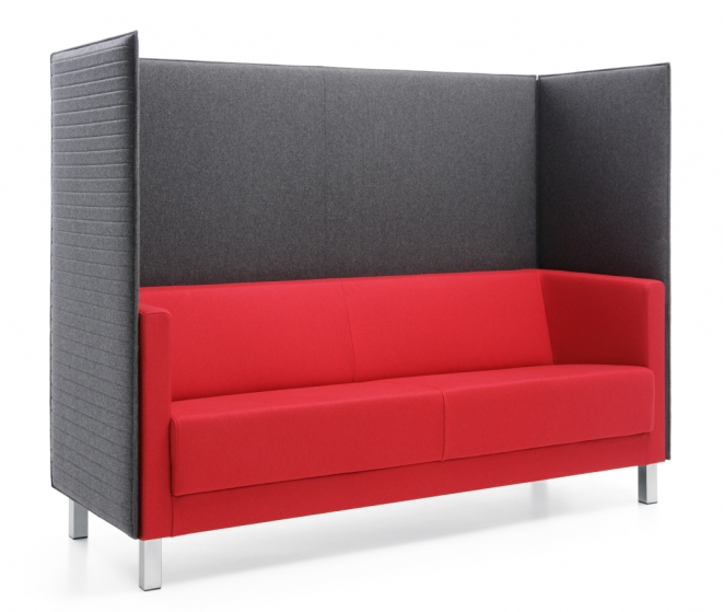 2,5-Sitzer Sofa mit Trennwand/ Sofaserie Emma - B1 schwer entflammbar