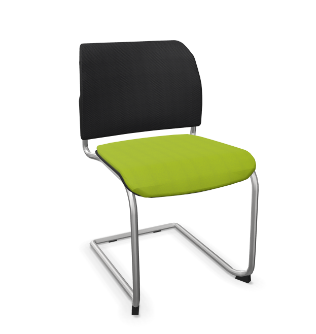 Freischwinger mit Netzrckenlehne