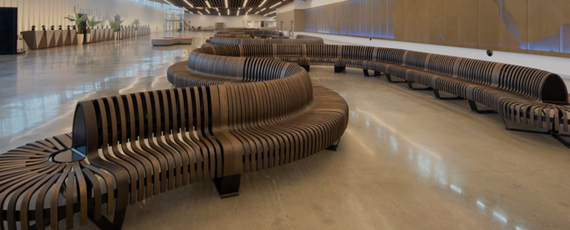 Creative Line gerade Doppelbank mit Rckenlehne