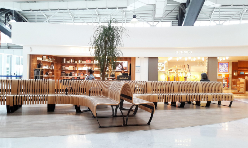 Creative Line gerade Doppelbank mit Rckenlehne