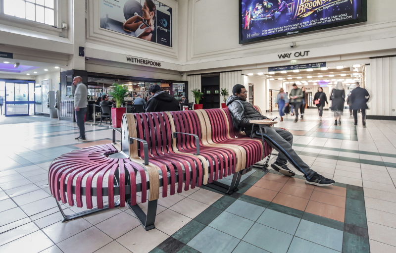 Creative Line gerade Doppelbank mit Rckenlehne