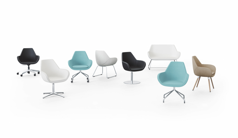 Design- Konferenzsessel B1 schwer entflammbar